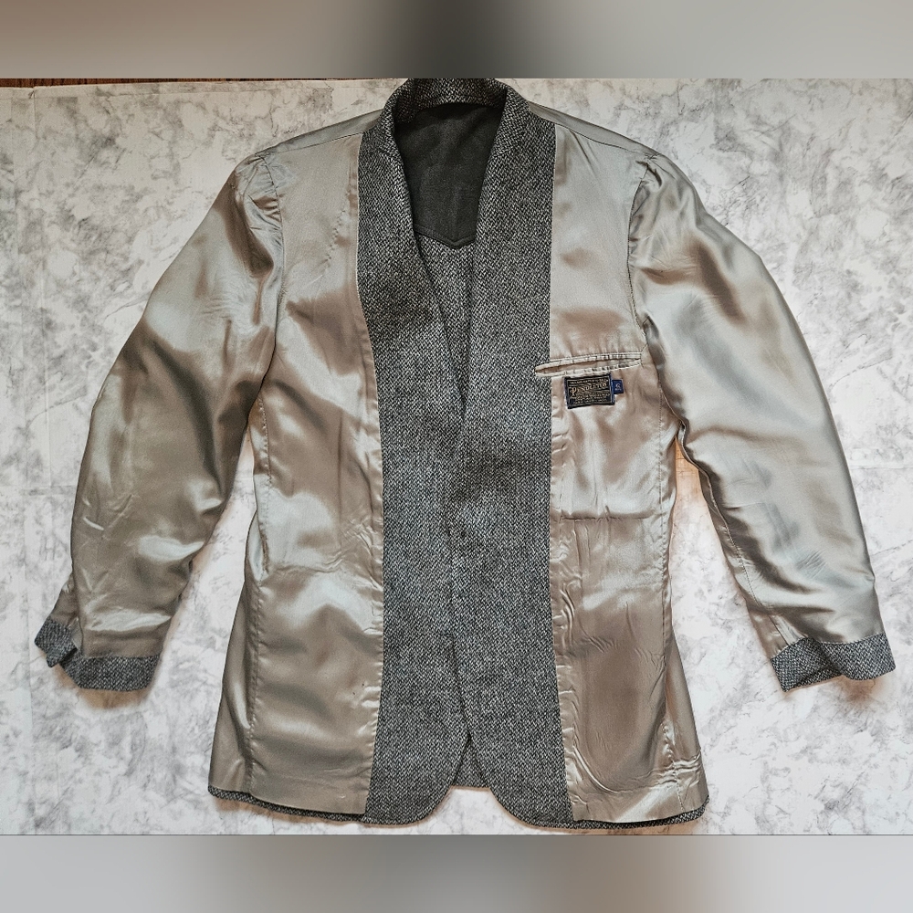 PENDLETON Vintage Western Blazer With Suede Patch Elbows & Shoulder! - Picture 14 of 15